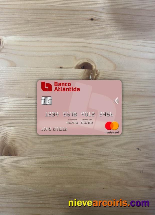 Honduras Banco Atlantida mastercard photolook